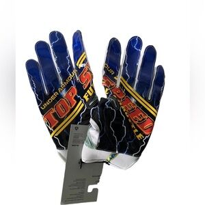 NWT Under Armour Men's UA Blur Football Gloves 1360947-100 Limited Edition